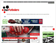 Tablet Screenshot of planfutbolero.com